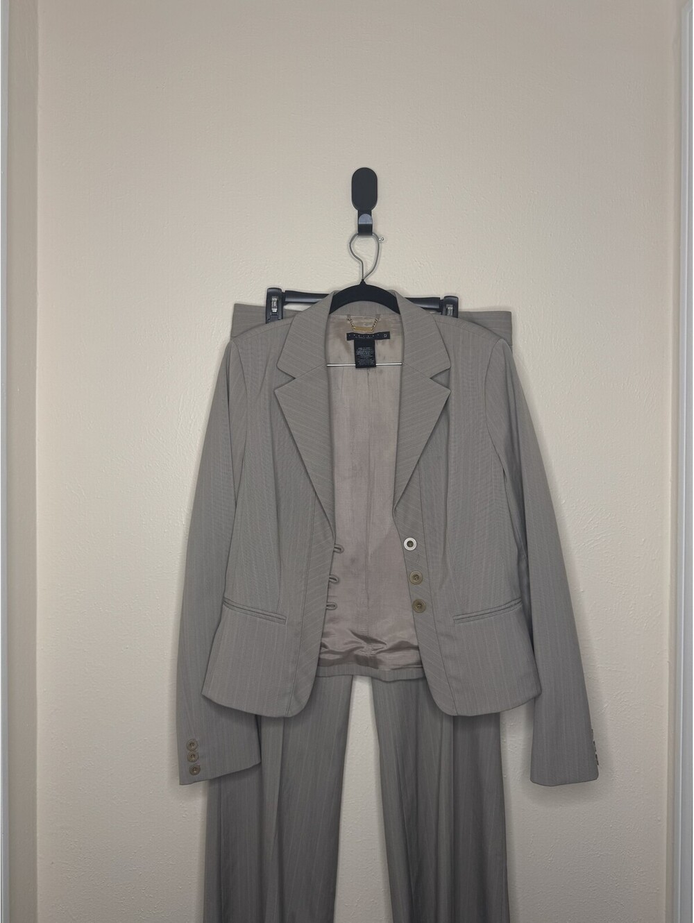 Laundry by Shelli Segal Blazer Pants Suit Jacket 12 Pants 10 Brown Women's